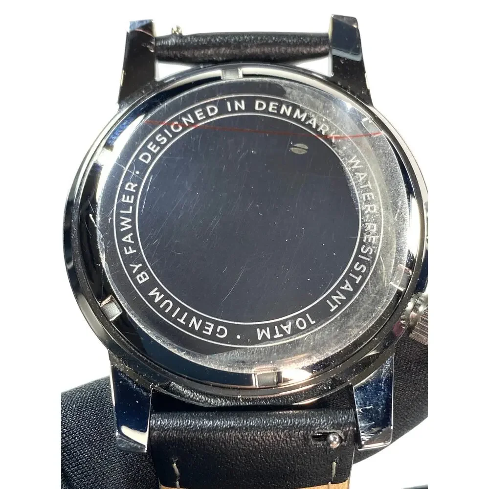 Fawler Gentium GMT World Time Watch 42mm Green Ombre Dial Swiss Ronda 515 Travel